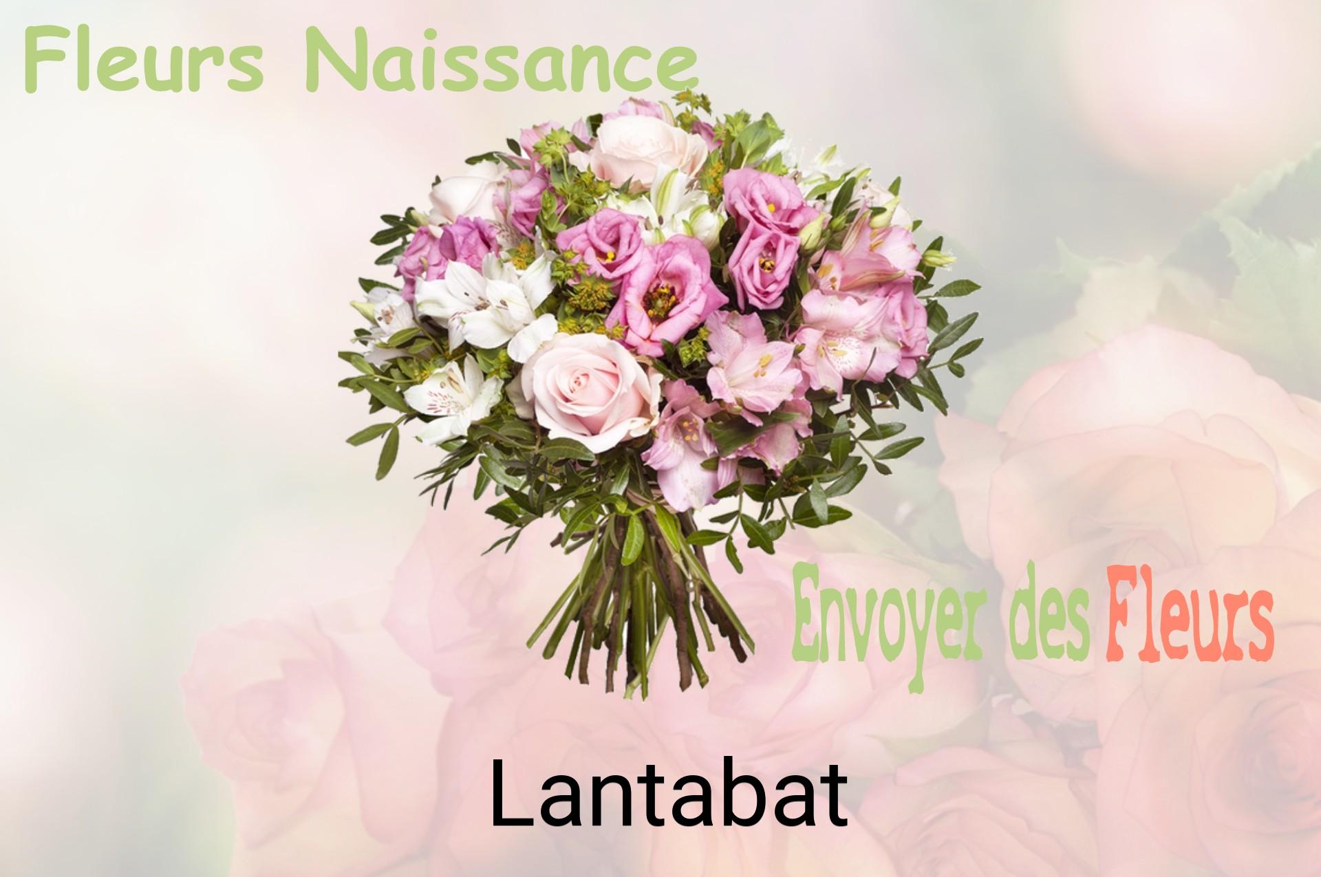 Bouquet de fleurs de naissance livré à Lantabat